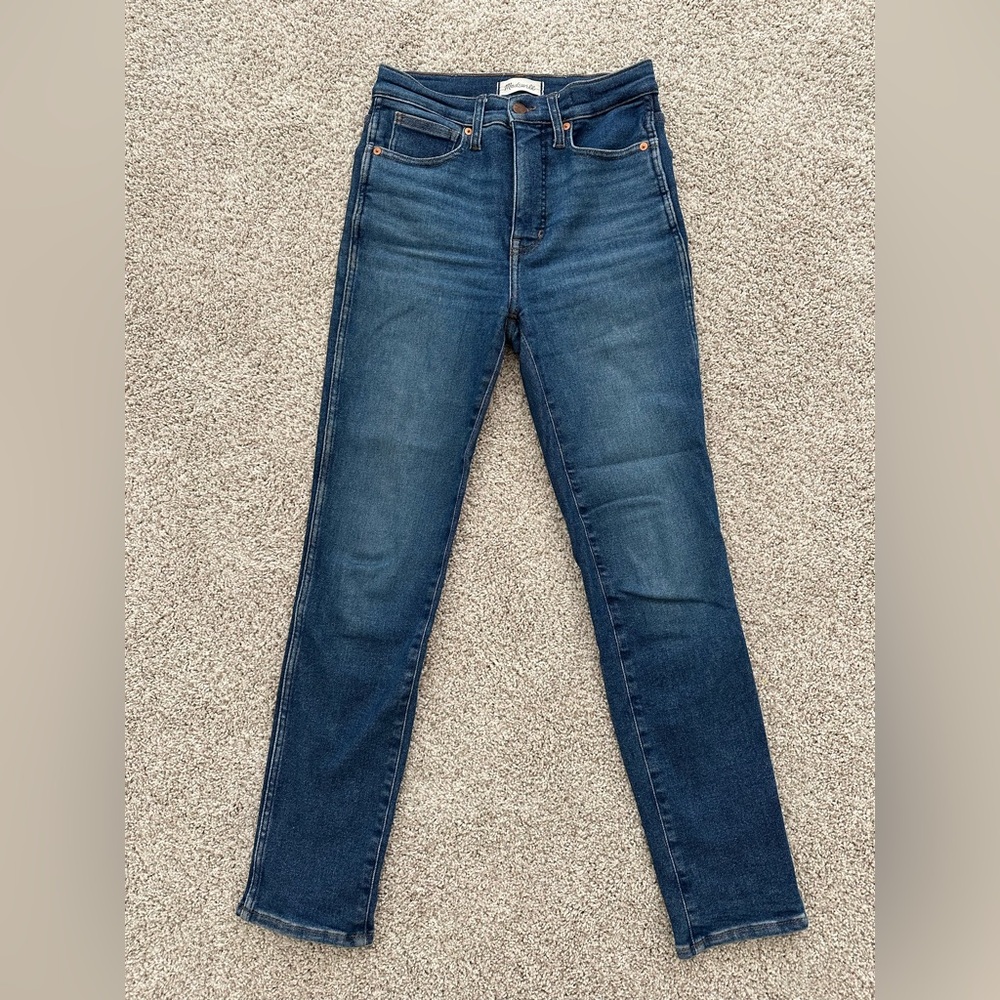 Madewell High-Rise Skinny Jeans - Dark Blue Wash